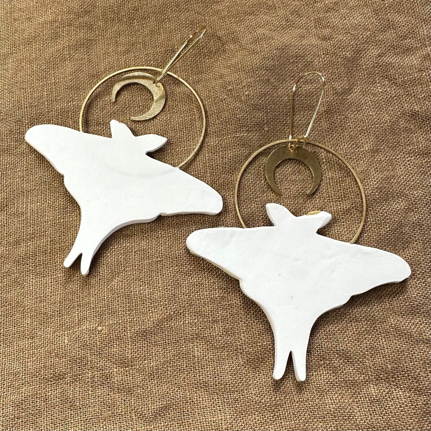 Large Luna Moth earrings