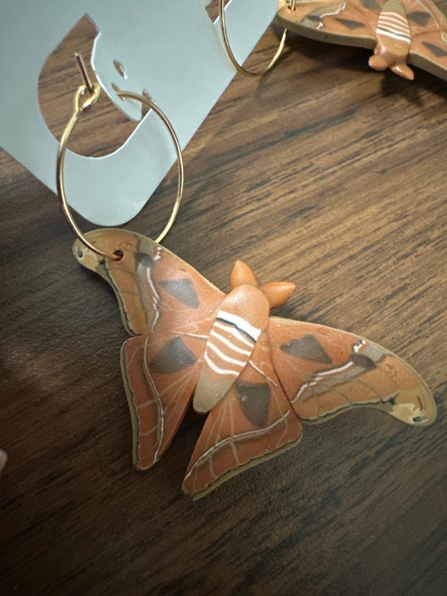 Atlas Moth mini hoops