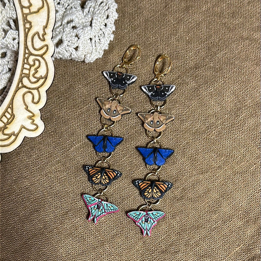 Micro mini stacks: butterfly and moth dangles