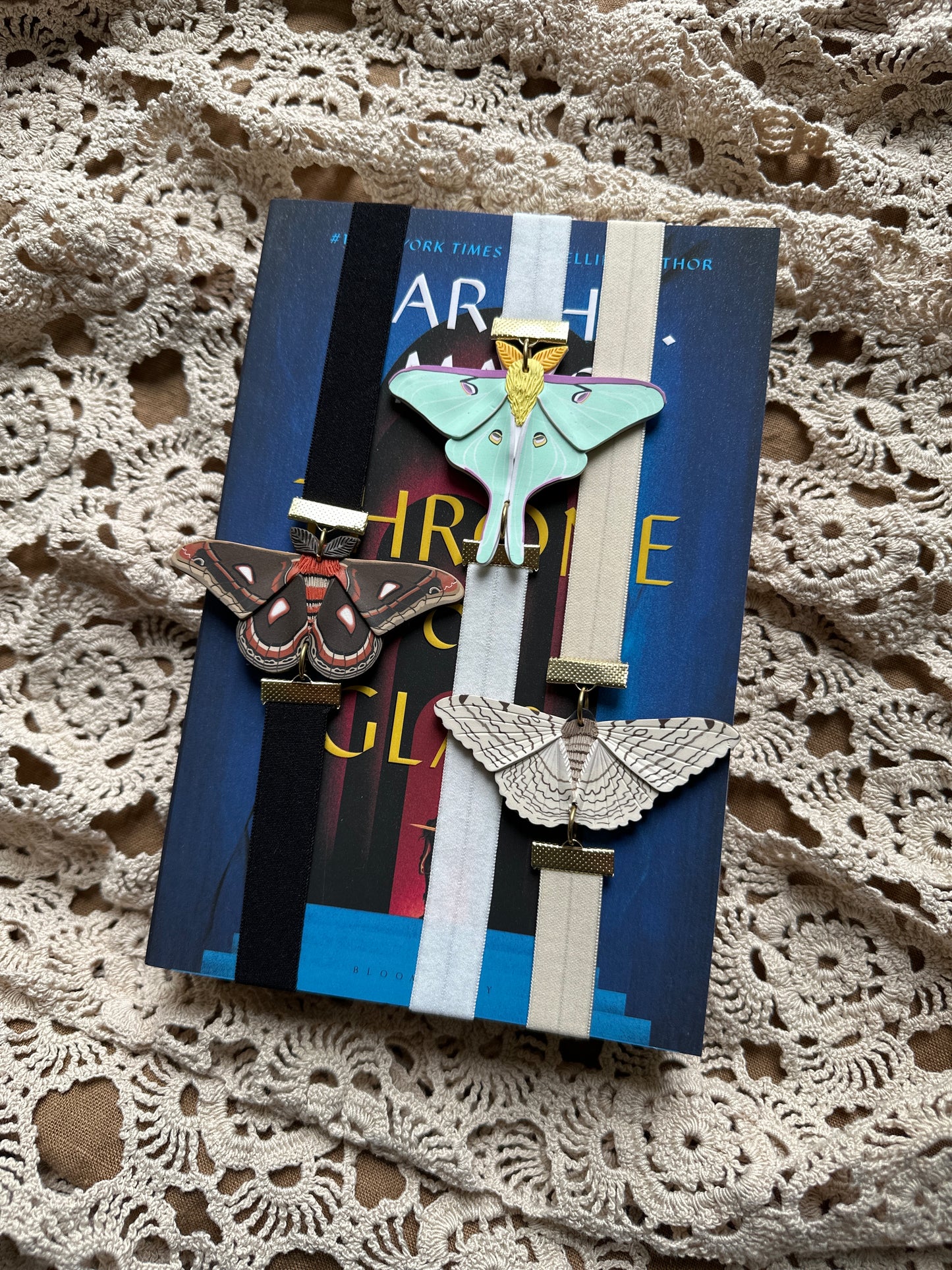 Moth bookmarks