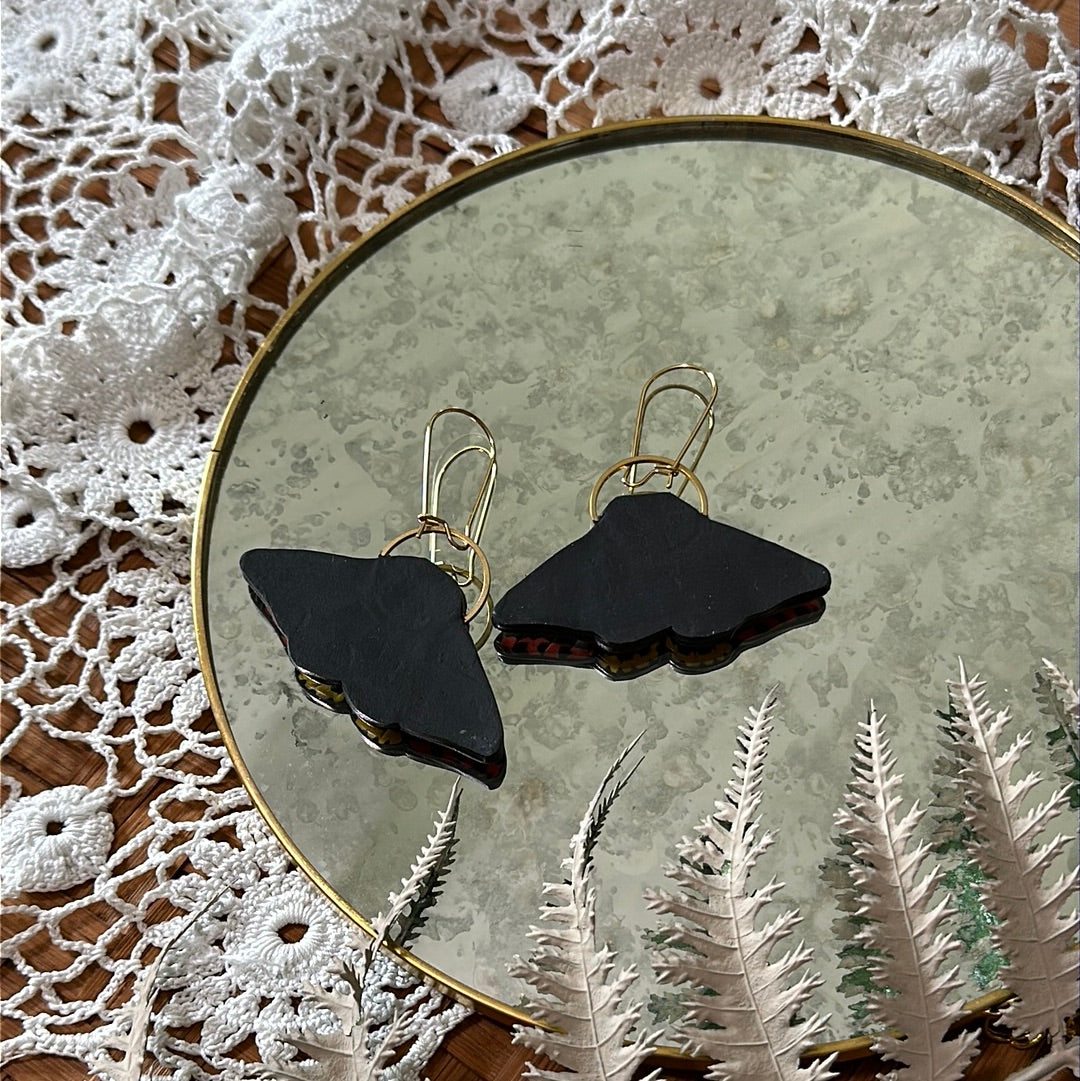 Large Western sheep moth hoop dangles