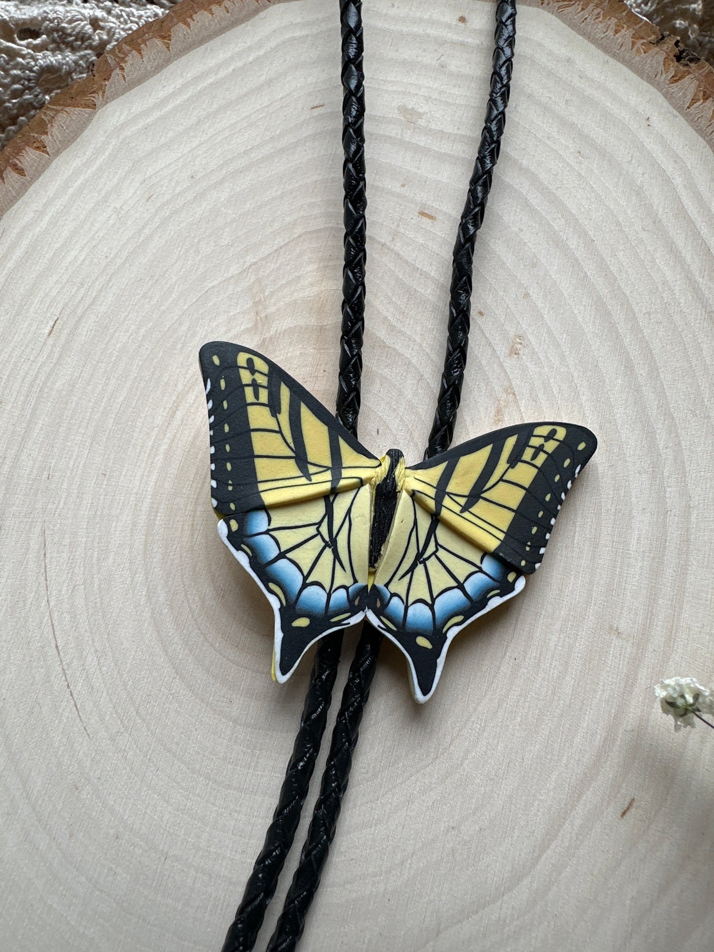Eastern tiger swallowtail bolo tie