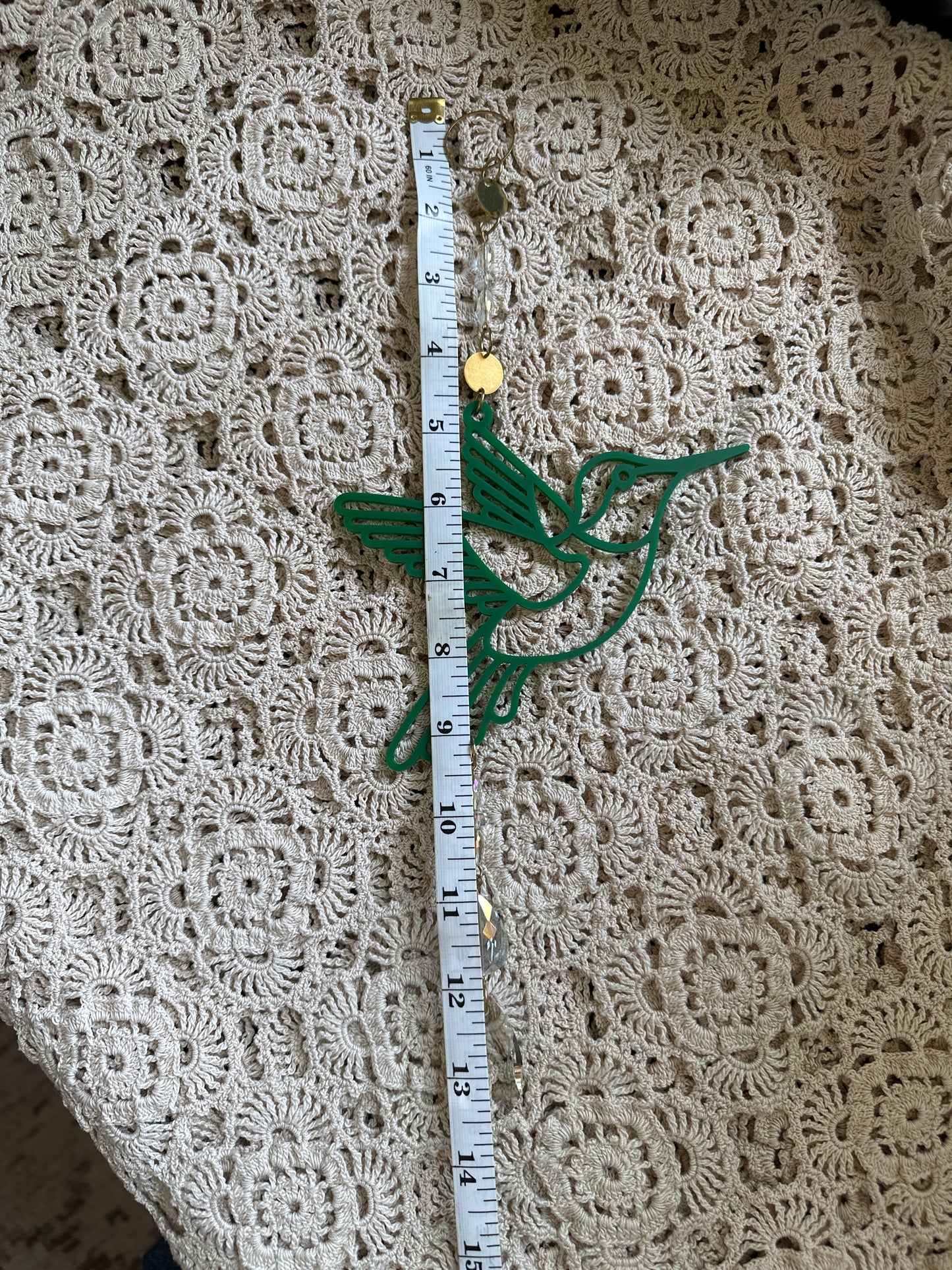 Large acrylic hummingbird/dragonfly suncatcher