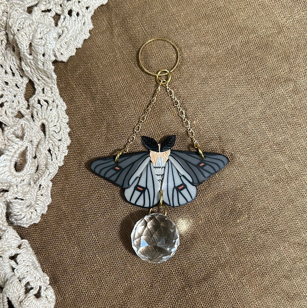 Ghostly silkmoth suncatcher