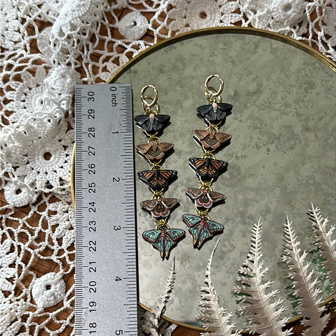 Micro mini stacks: butterfly and moth dangles