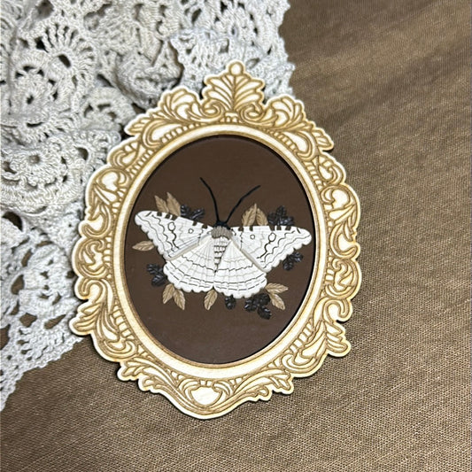 White witch moth framed wall art