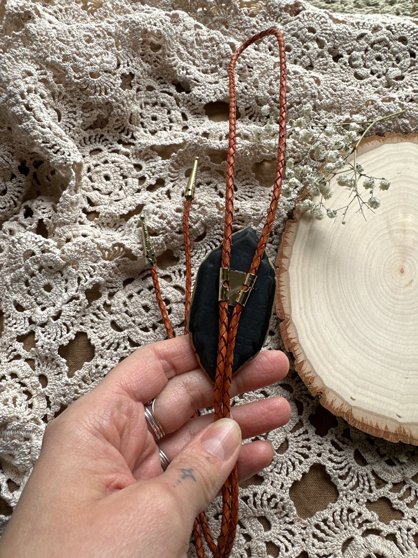 Begonia bolo tie