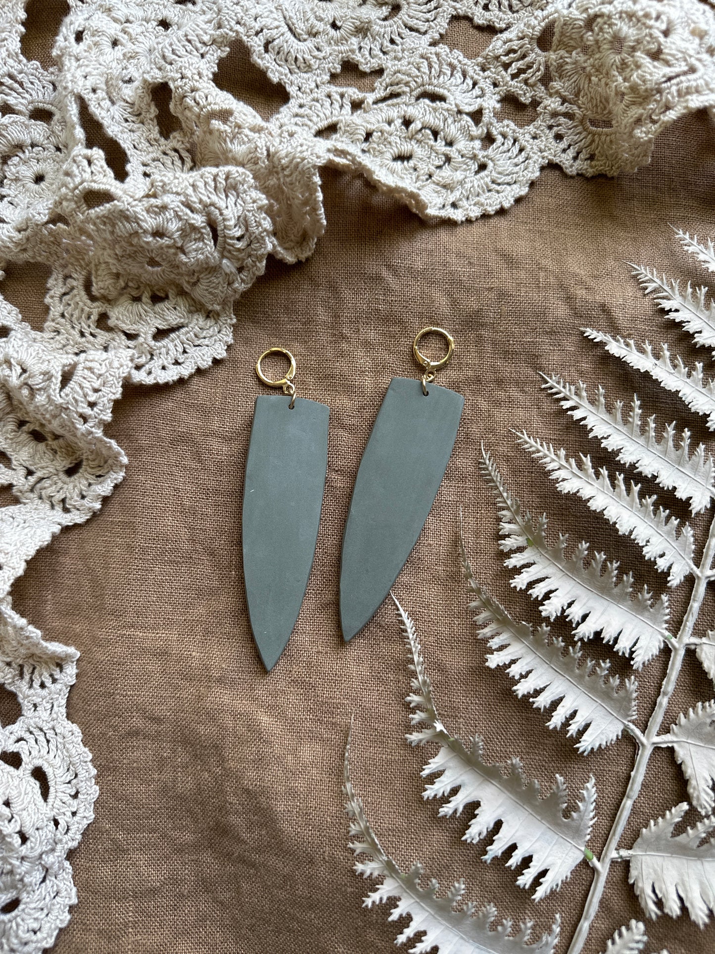 Fantasy sword dagger earrings (prototype)