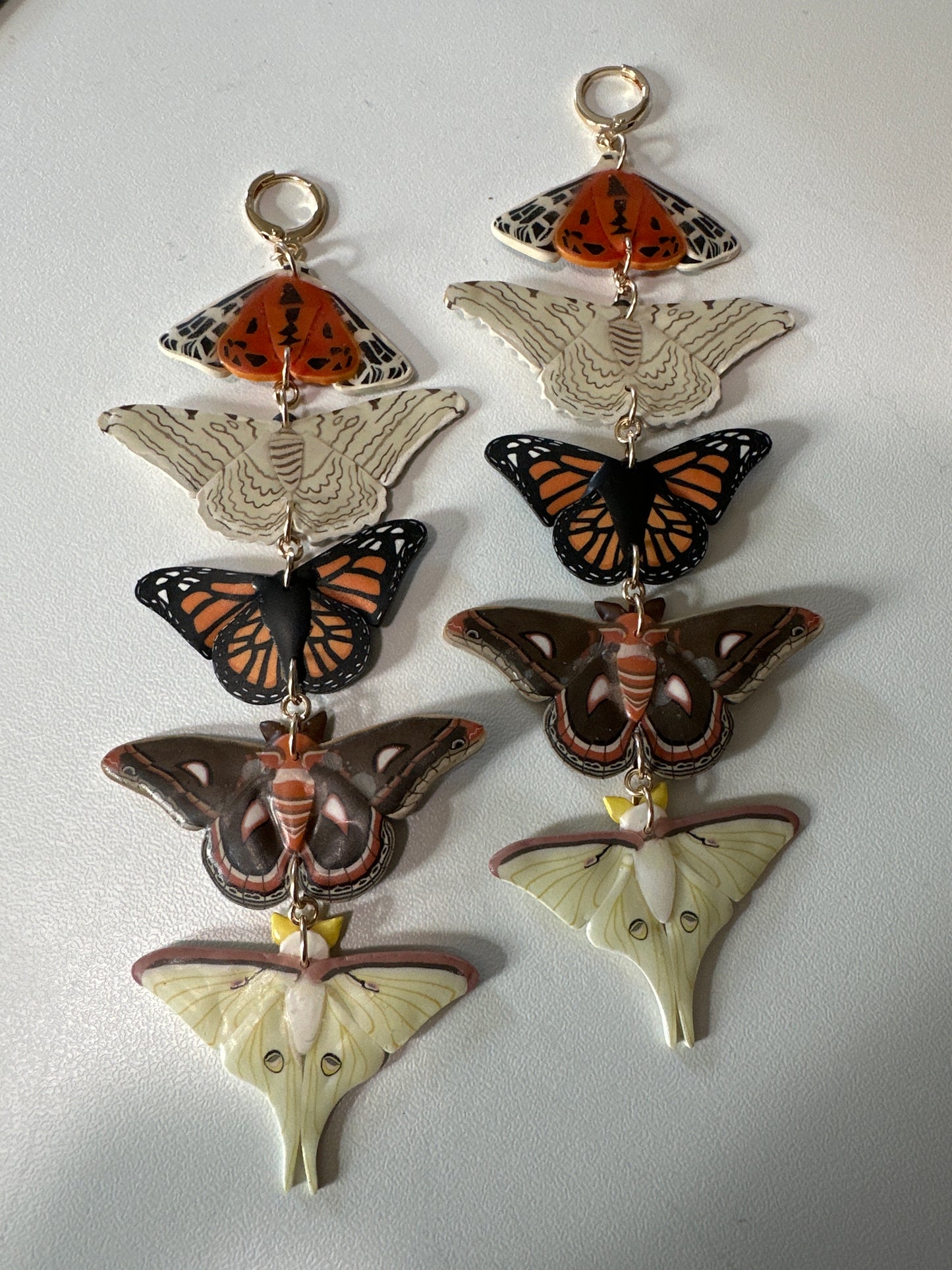 Moth and butterfly stack dangles