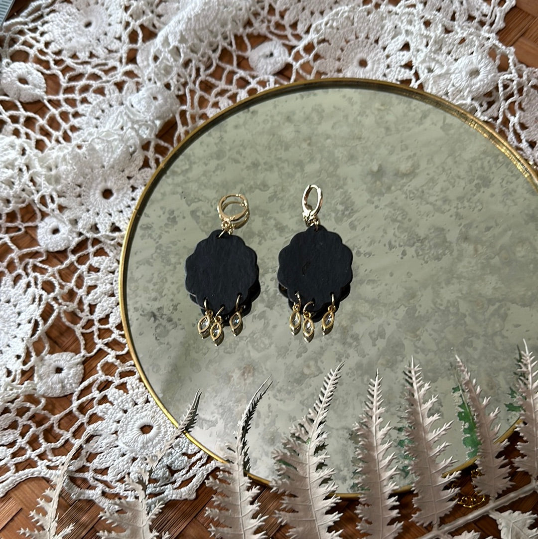 Framed Luna bead dangles