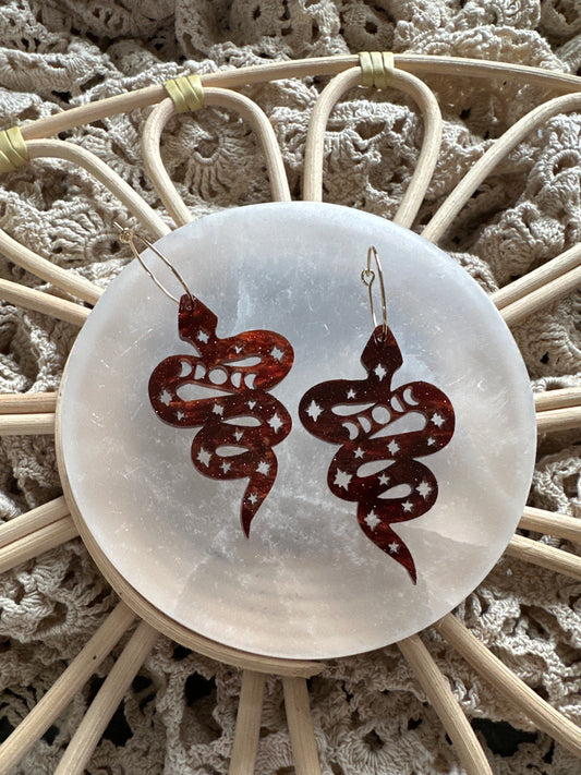 acrylic celestial snakes