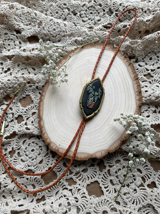 Begonia bolo tie