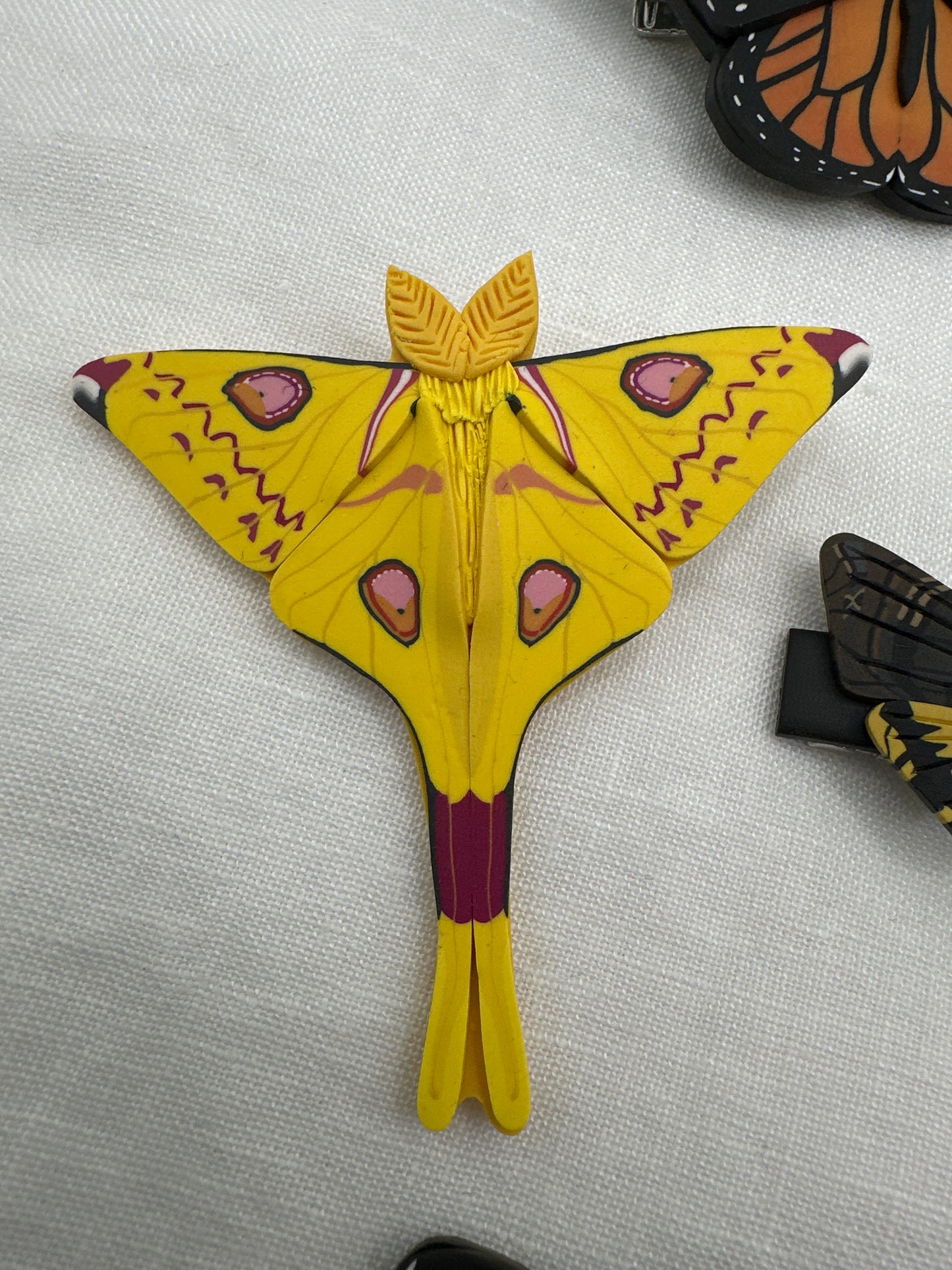 moth hair clips