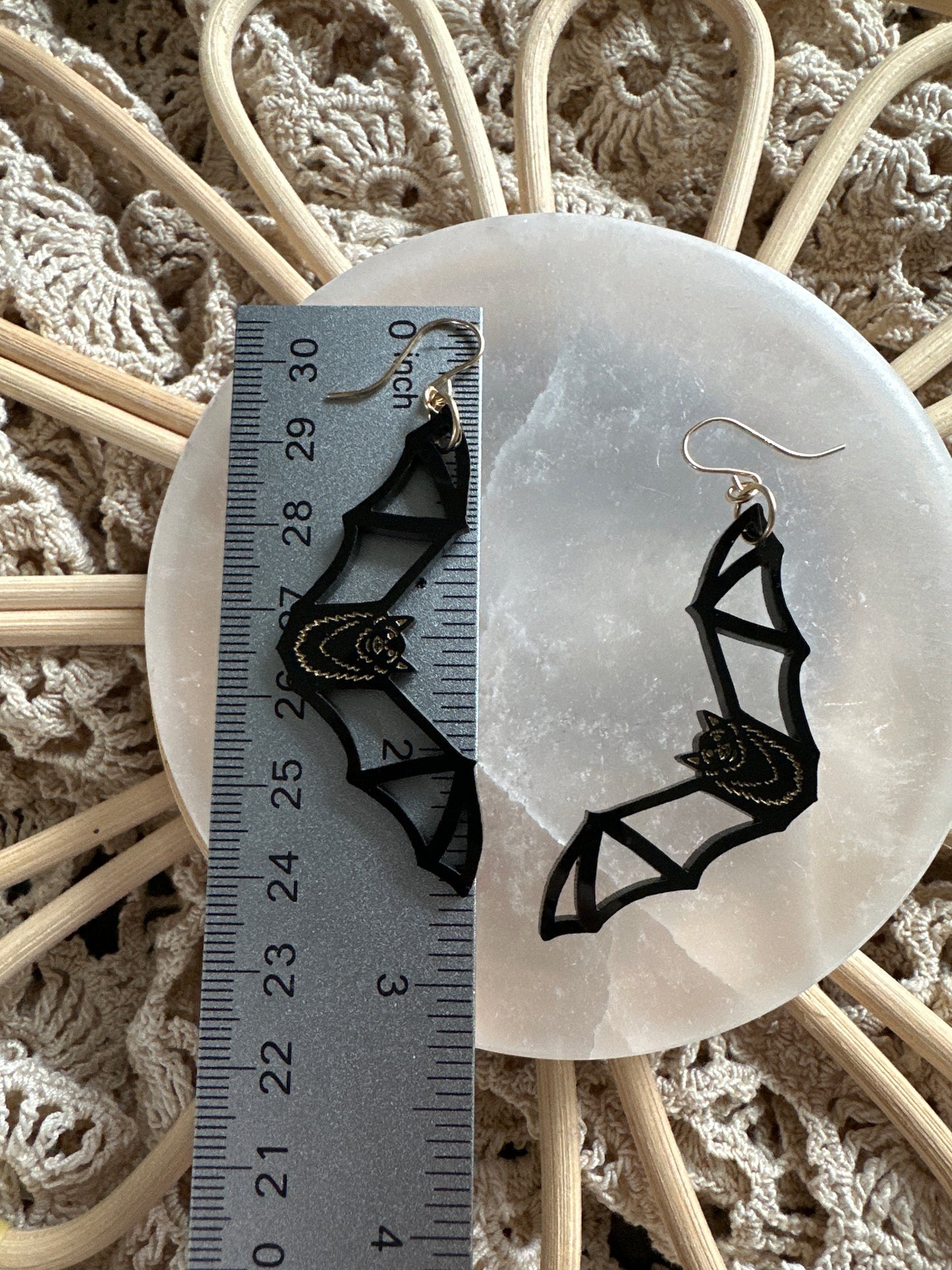 Acrylic bat dangles