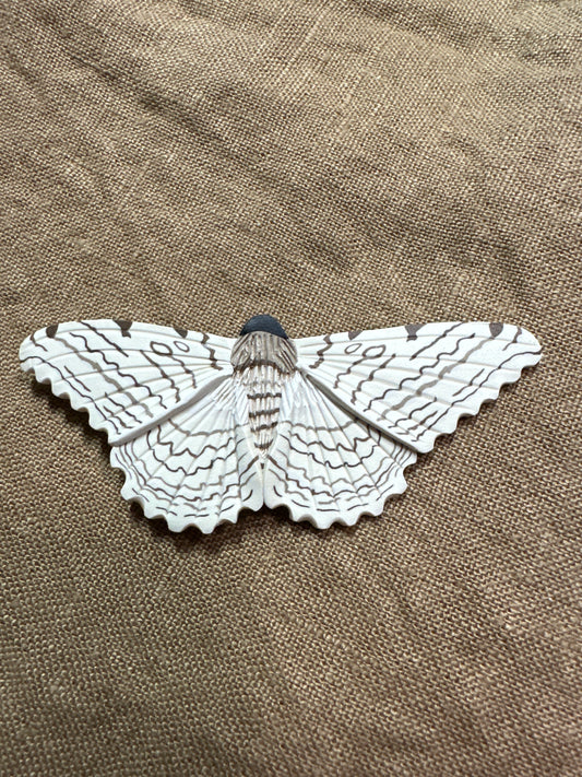 White witch moth hair clip