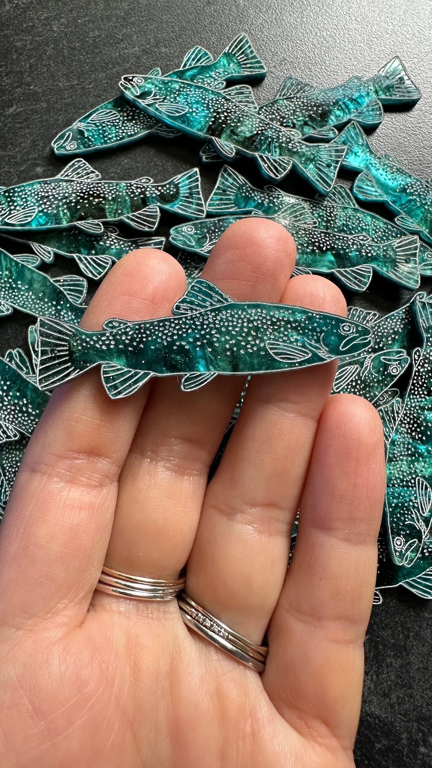 Acrylic trout hoops