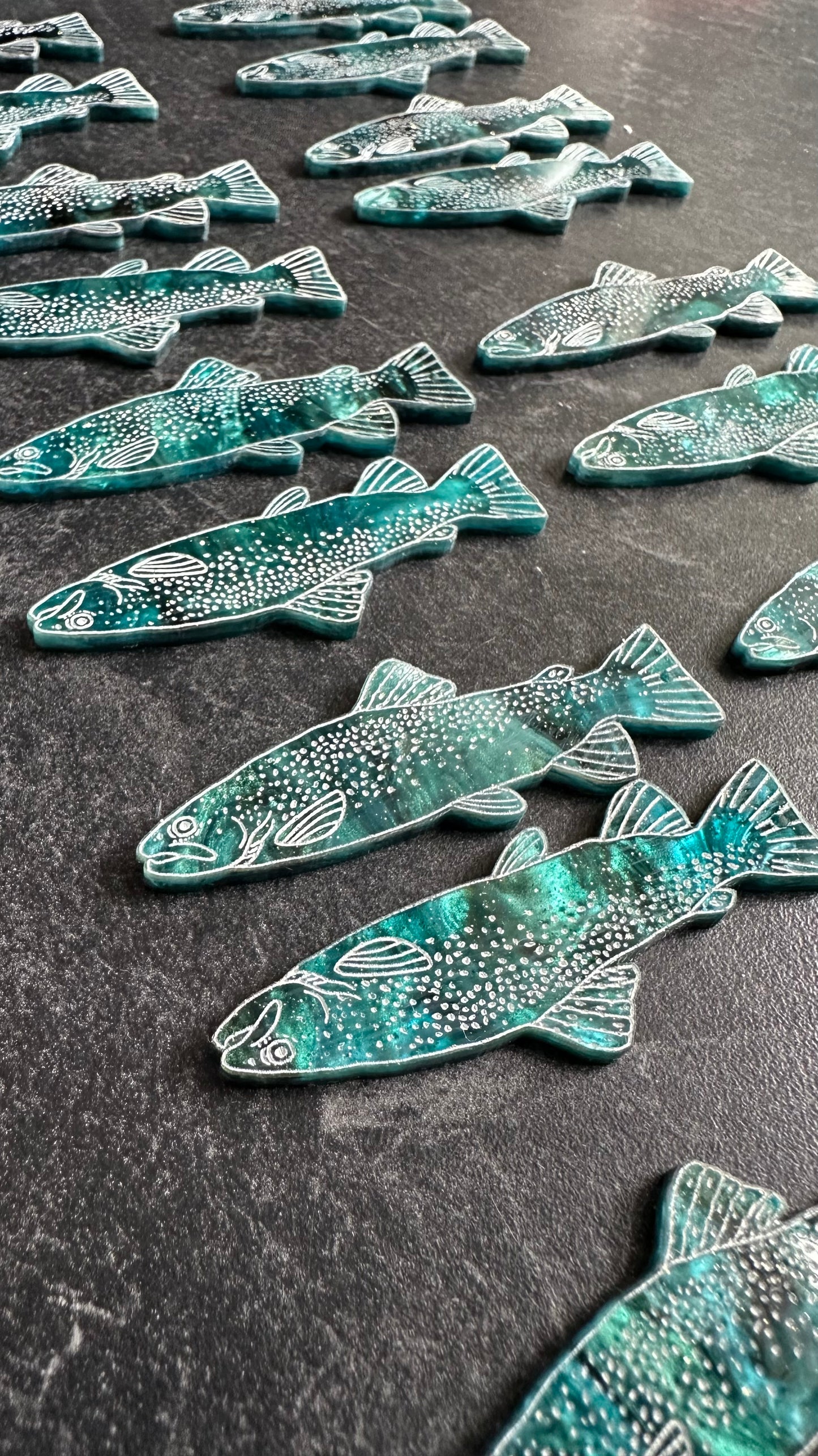 Acrylic trout hoops