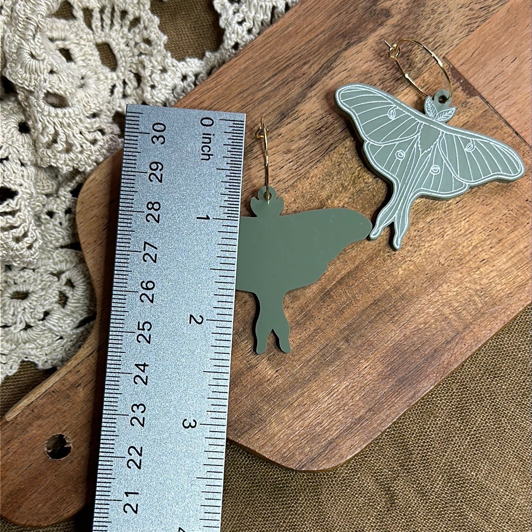 Acrylic Luna moth