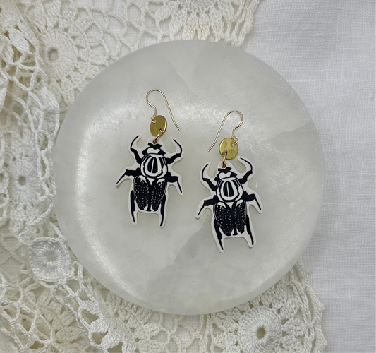 Goliath beetle dangles