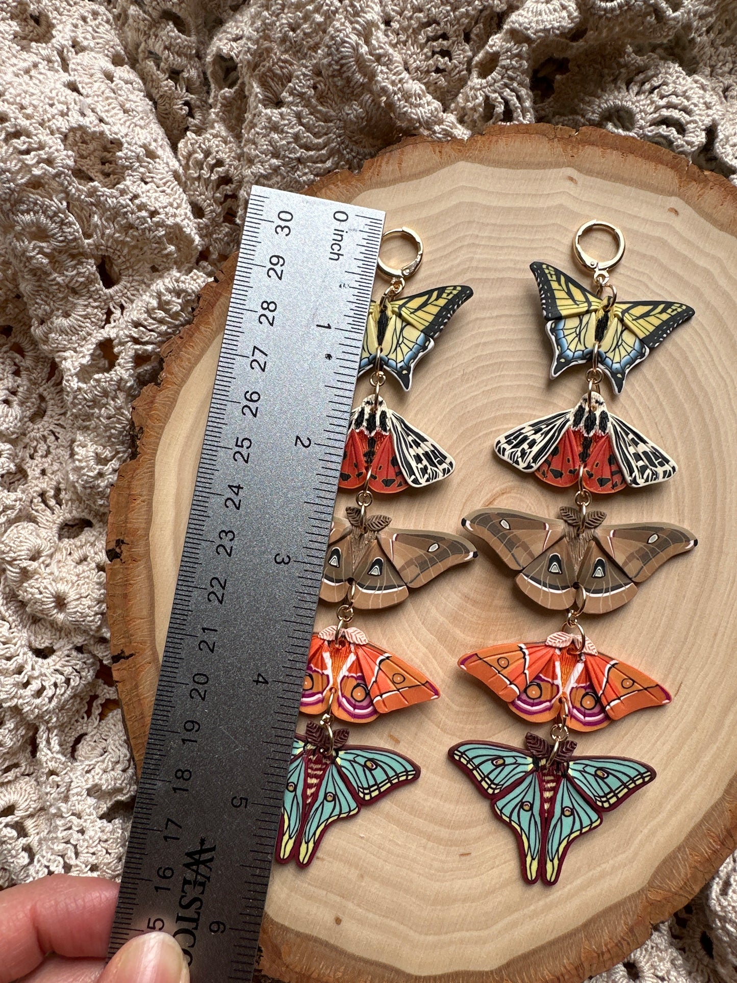 Moth and butterfly stack dangles