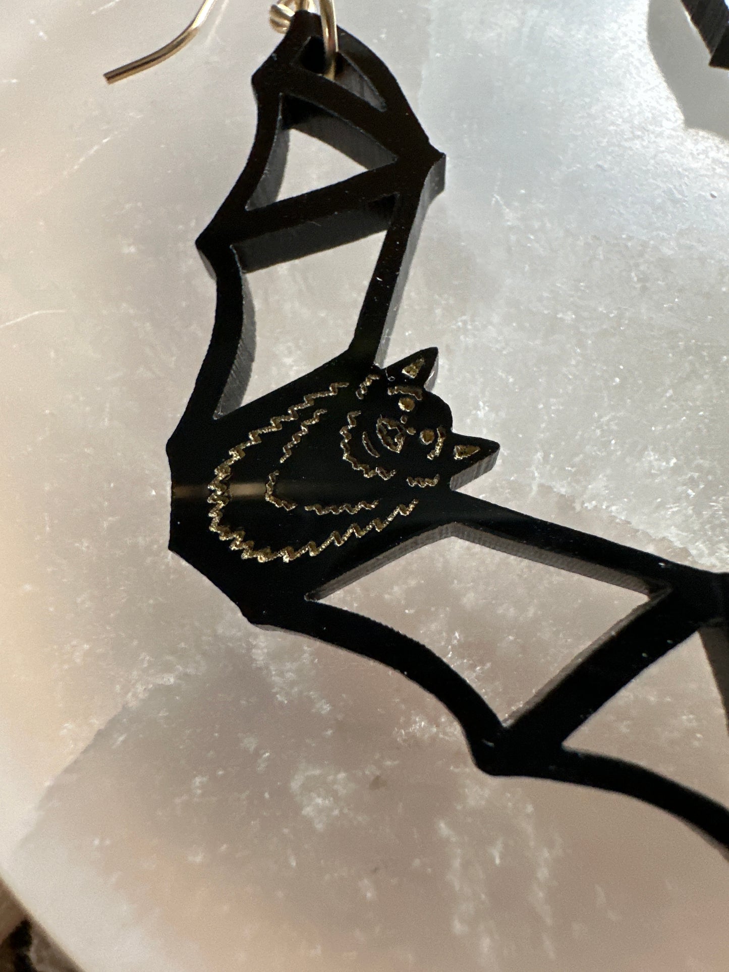 Acrylic bat dangles
