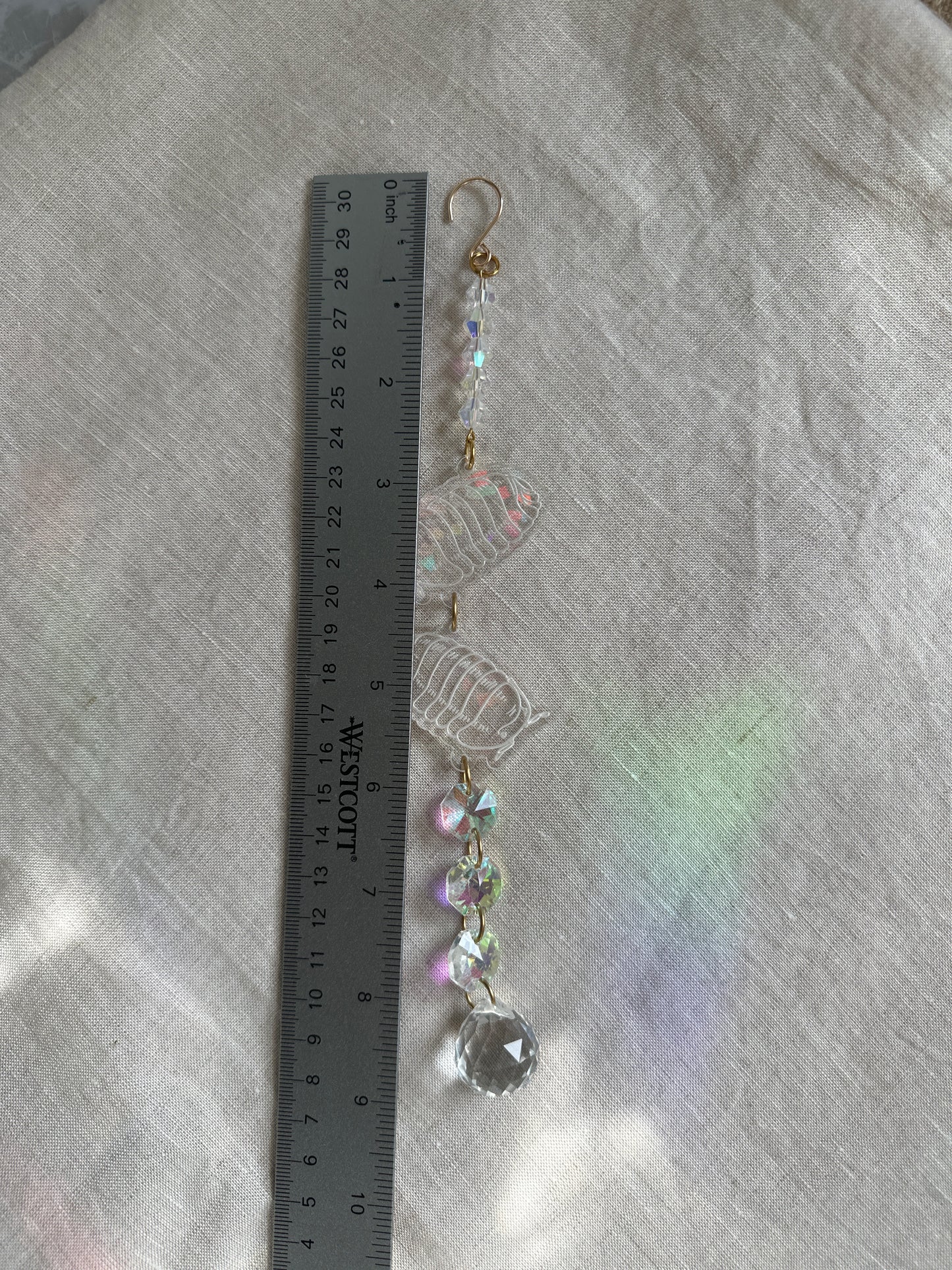 Small acrylic isopod suncatcher