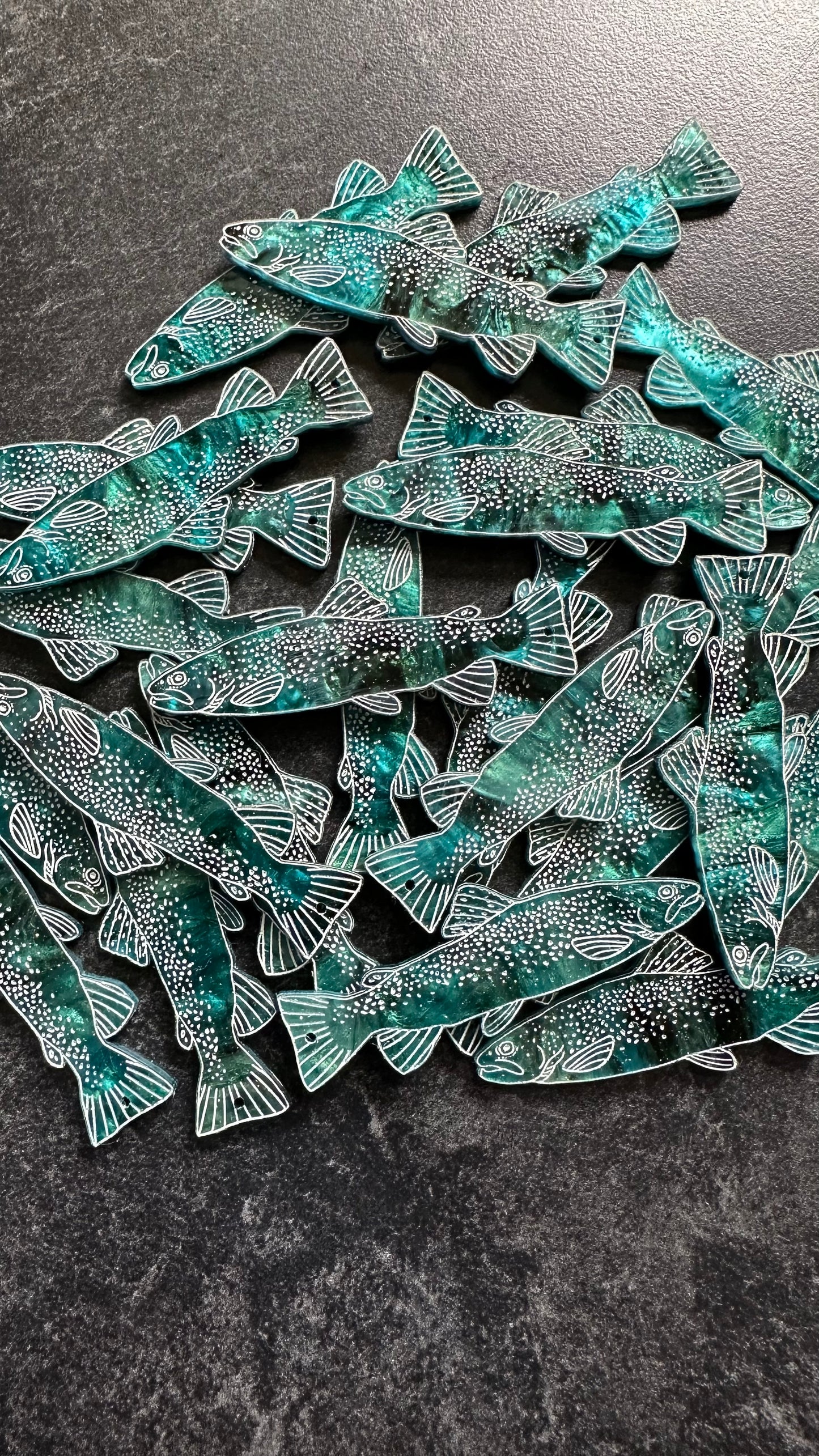 Acrylic trout hoops