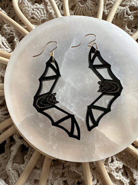 Acrylic bat dangles