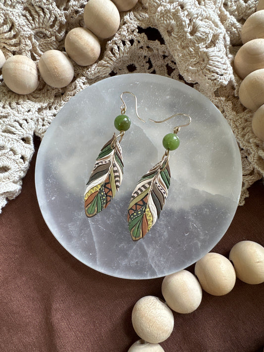 Feather dangles