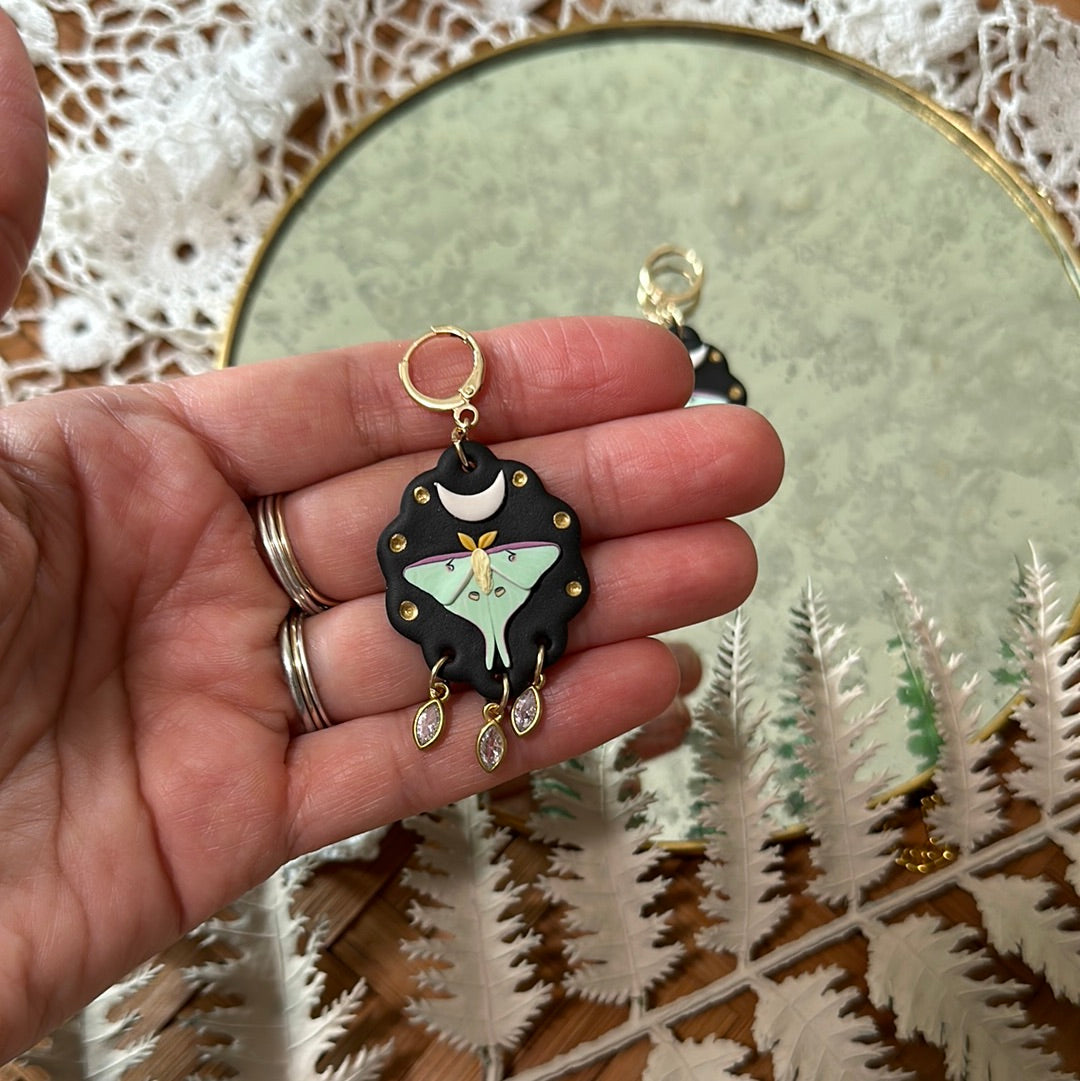 Framed Luna bead dangles