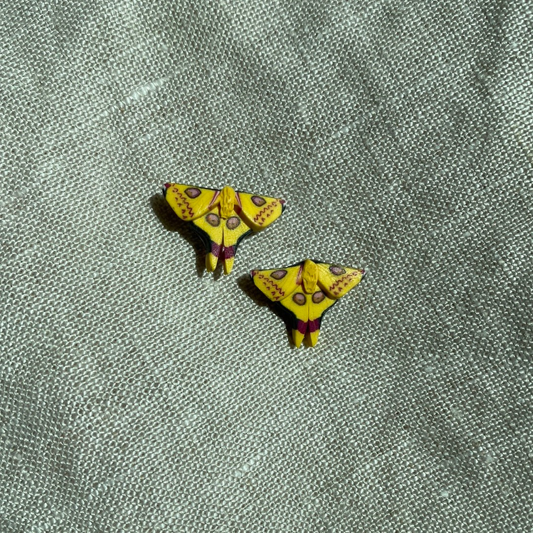Micro mini Comet Moth studs