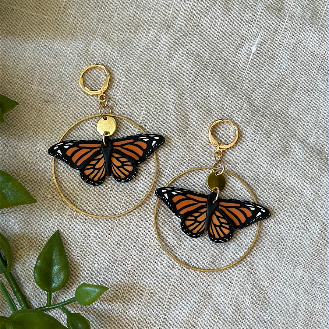 Small Monarch butterfly dangles